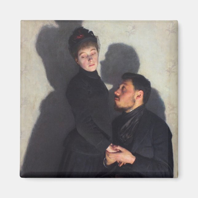 Imã Um Casal com Sombras Transpostas (por Emile Friant (Frente)