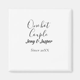 Imã Um casal quente adiciona nome desde a data do ano 