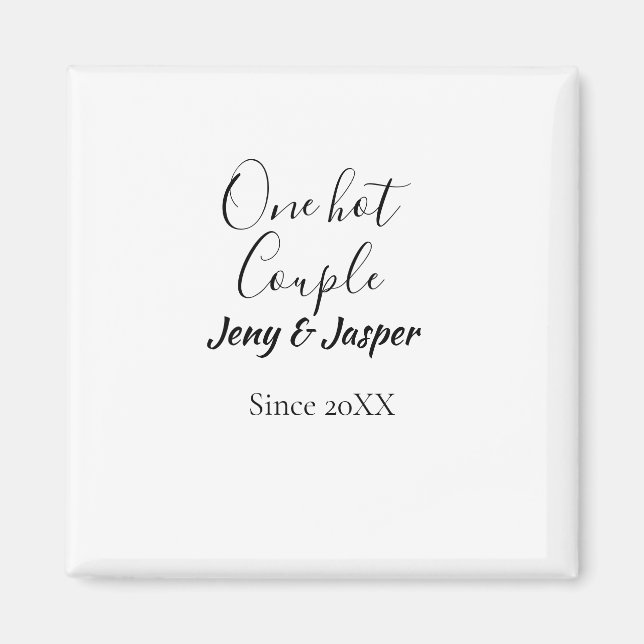 Imã Um casal quente adiciona nome desde a data do ano  (Frente)