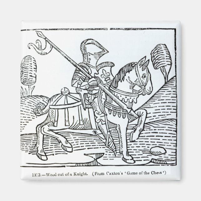 Imã Um Cavaleiro, do 'Jogo do Xadrez' de Caxton (Frente)