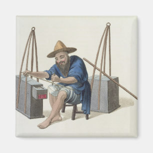 Imã Um cerzidor da porcelana, chapeia 28 'do traje