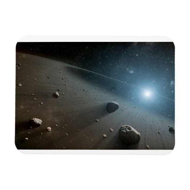 Ímã Um Cinturão Asteroide Em Torno Da Estrela Brilhant (Horizontal)