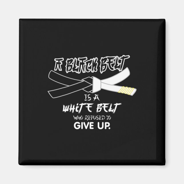 Imã Um Cinturão Negro É Uma Arte Marcial Taekwondo (Frente)