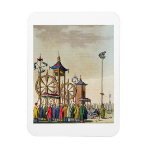 Ímã Um circo chinês, ilustração de Le Costume An