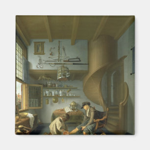 Imã Um cirurgião do barbeiro que tende o pé de um