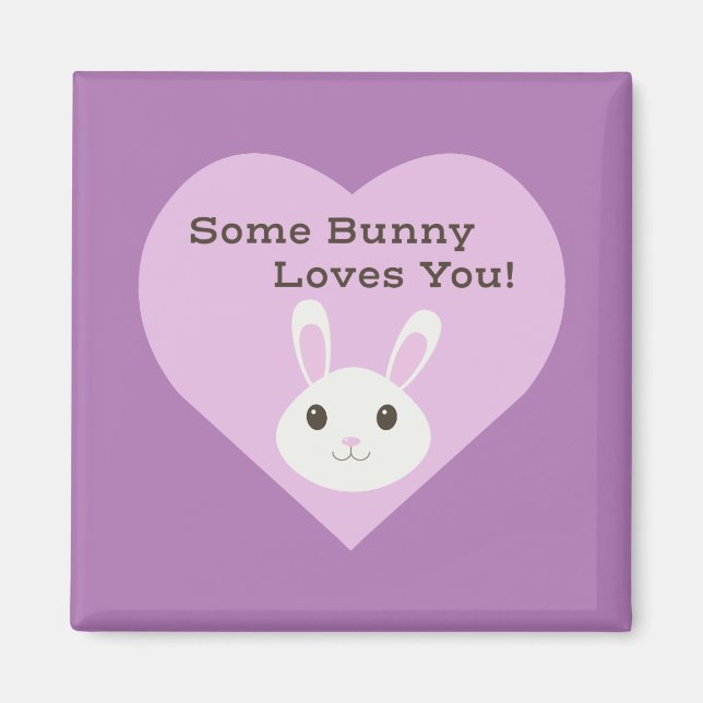 Imã Um Coelhinho Te Ama (Frente)