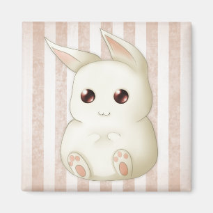 Imã Um coelho de coelho inchado bonito de Kawai