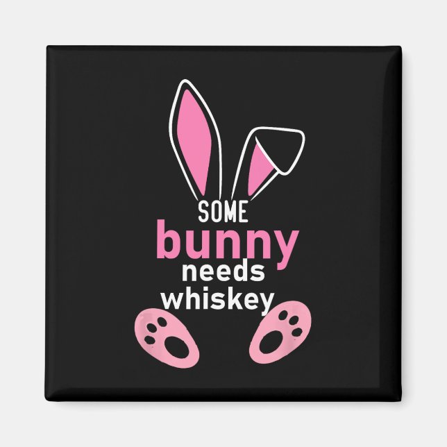 Imã Um coelho precisa de uísque (Frente)