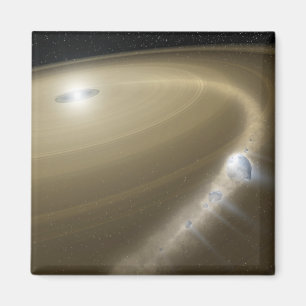 Imã Um cometa sendo rasgado para se desfazer em torno