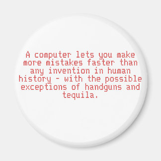 Imã Um computador permite que você cometa mais erros m