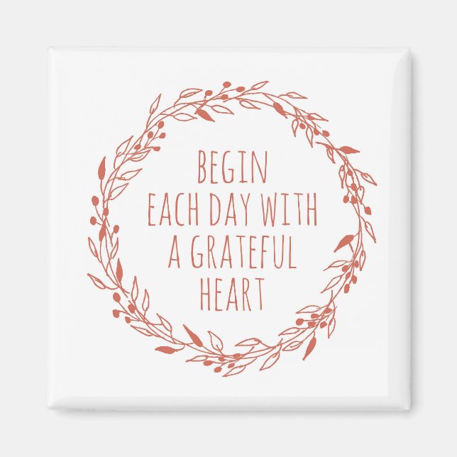 Imã Um Coração Grateful (Frente)