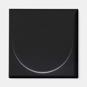 Imã Um crescente sol-iluminado da terra