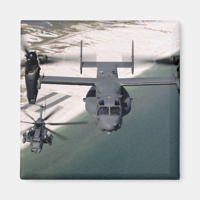 Imã Um CV-22 Osprey e um MH-53 Pave Baixo (Frente)