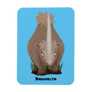 Ímã Um desenho animado de Rinoceronte elasmotherium 