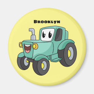 Imã Um desenho animado verde e bonito