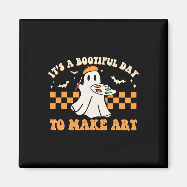 Imã Um Dia Bootimismo Para Fazer Arte De Halloween Pro (Frente)