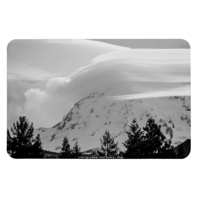 Ímã Um dia frio em março (Horizontal)