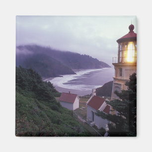 Imã Um dia nebuloso na costa de Oregon no Heceta