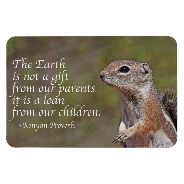 Ímã Um empréstimo de nossos filhos (Horizontal)