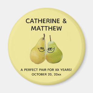 Imã Um Favor Perfeito do Anniversário de Pear da Cart