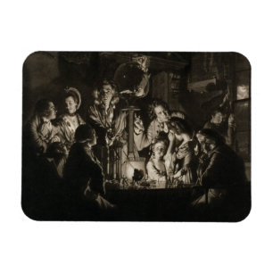 Ímã Um filósofo que Shewing uma experiência no ar Pu