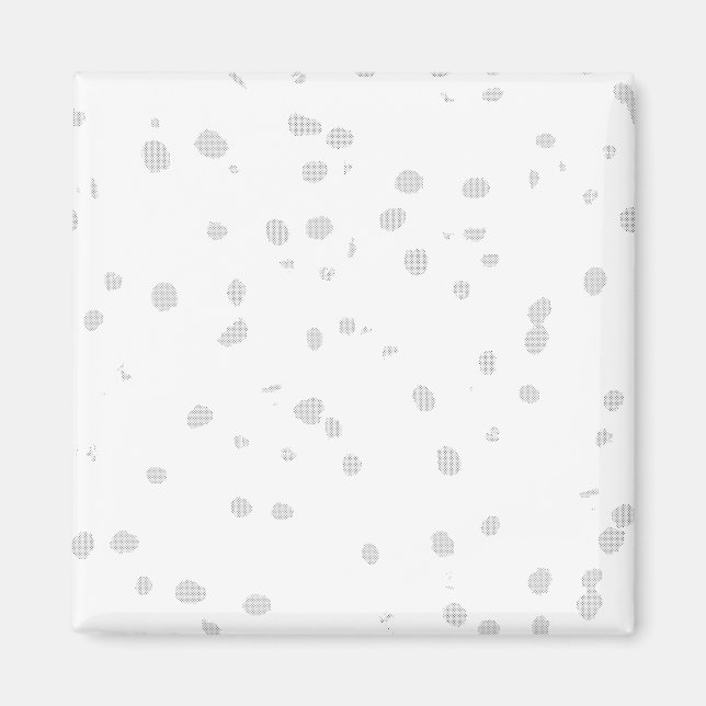 Imã um fundo branco com muitos pontos pequenos (Frente)