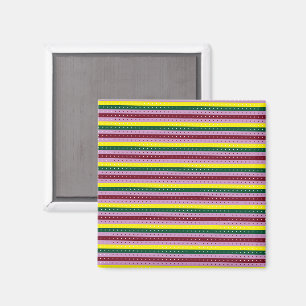 Imã um fundo listrado multicolorido com pontos