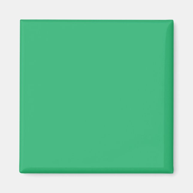 Imã um fundo verde com borda branca (Frente)