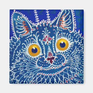 Imã Um Gato em Estilo Gótico por Louis Wain