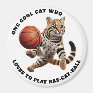 Imã Um Gato Legal que ama jogar bola de gato-do-gato