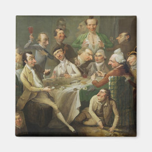 Imã Um grupo da caricatura, c.1776 (óleo em canvas)