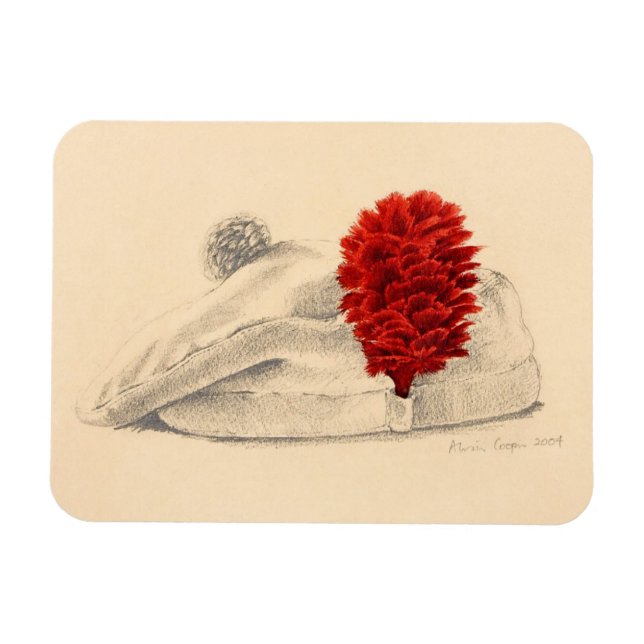 Ímã Um hackle vermelho Black Watch 2004 (Horizontal)