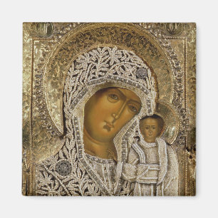 Imã Um ícone que mostra o Virgin de Kazan