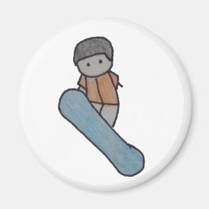 Imã Um ímã pequeno do snowboarder