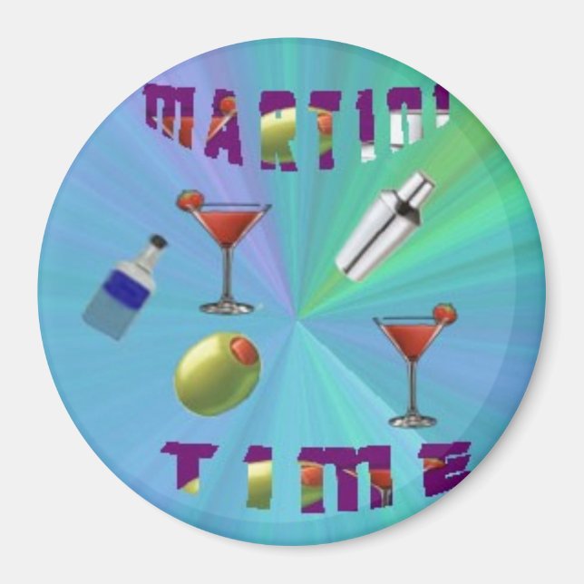 Imã Um ímã/porta copos noturno martini (Frente)
