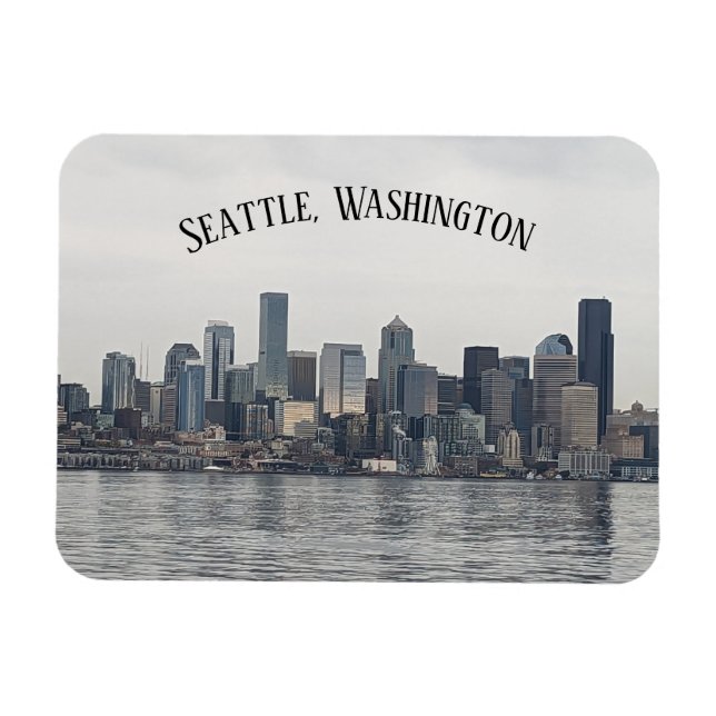 Ímã Um imã que diz Seattle. (Horizontal)