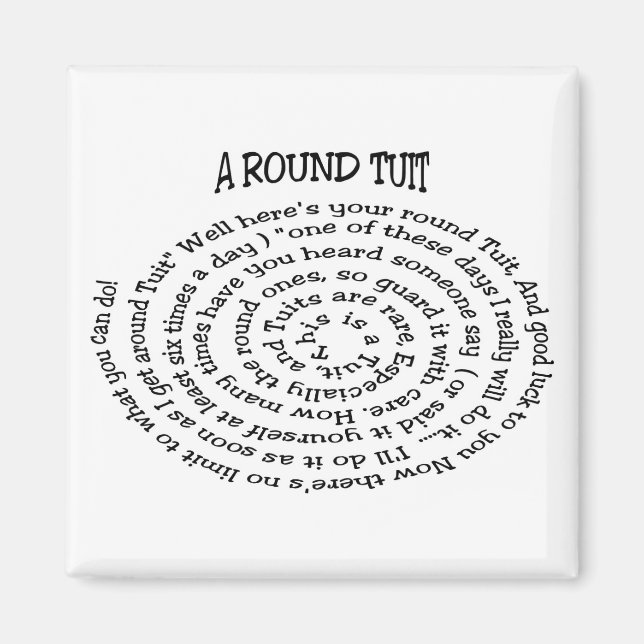 Imã Um ímã redondo (Frente)