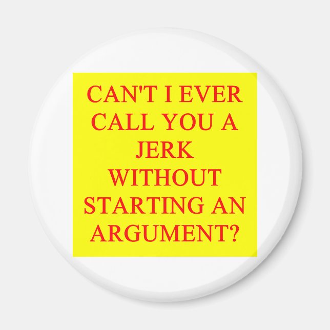 Imã um insulto engraçado para idiotas (Frente)