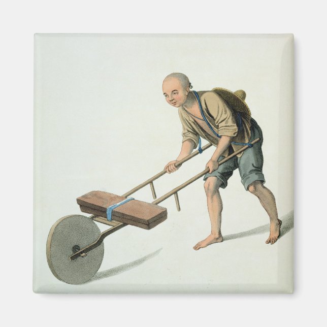 Imã Um Laborer, prato 27 de "A fantasia da China", (Frente)