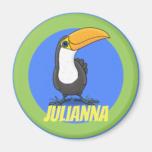 Imã Um lindo desenho animado de tucano