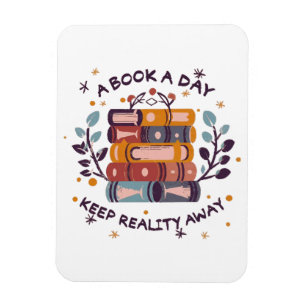 Ímã Um livro por dia afasta a realidade