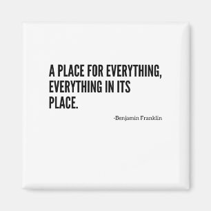 Imã Um lugar para tudo