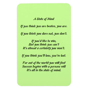 Ímã Um Magnet do Poema do Estado de Mente