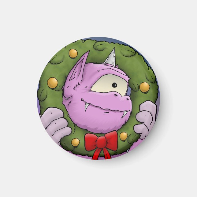 Imã Um Magneta de Natal monstro (Frente)