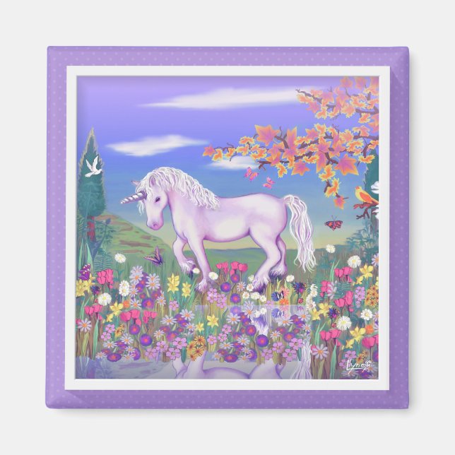 Imã Um Magneta de Paraíso Roxo (Frente)