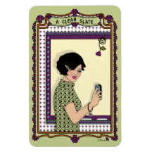 Um Magneto De Refrigerador Limpo Slate_A_4x6