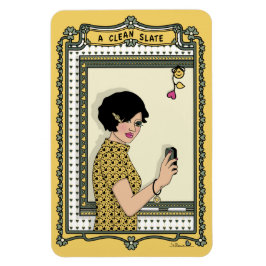 Ímã Um Magneto de Refrigerador Limpo Slate_C_4x6