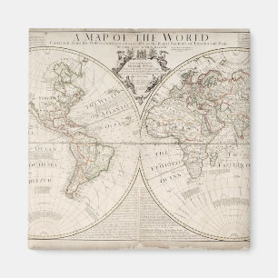 Imã Um mapa do mundo