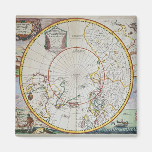 Imã Um mapa do Pólo Norte