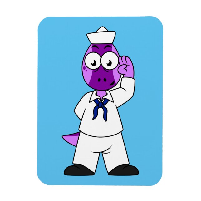 Ímã Um Marinheiro Marinho De Dinossauro Paquicéfalossa (Vertical)